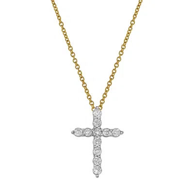 Lmj Women's Sacred Cross Diamond Pendant In Yellow Gold