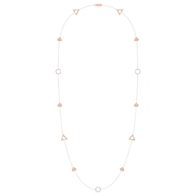 Lmj Women's Silver / Rose Gold Avani Skyline Necklace In 14 Kt Rose Gold Vermeil On Sterling Silver In Multi