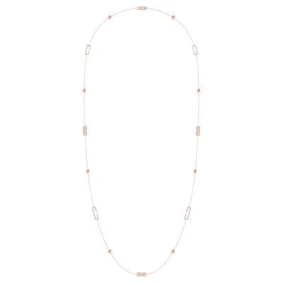 Lmj Women's Silver / Rose Gold Traffic Light Necklace In 14 Kt Rose Gold Vermeil On Sterling Silver In Multi
