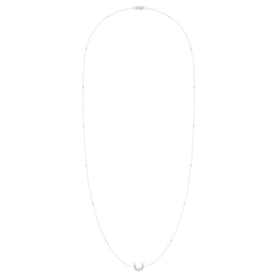 Lmj Women's Silver / White Midnight Necklace In Sterling Silver In Multi