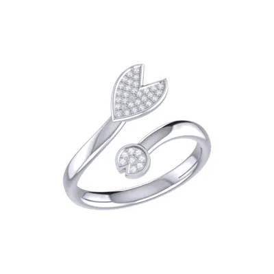 Lmj Women's Silver / White Pac-man Chase Ring In Sterling Silver In Multi