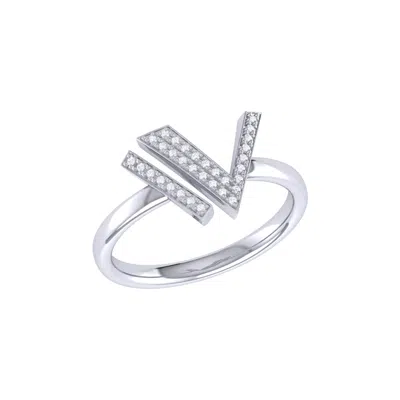 Lmj Women's Silver / White Visionary Ring In Sterling Silver In Multi