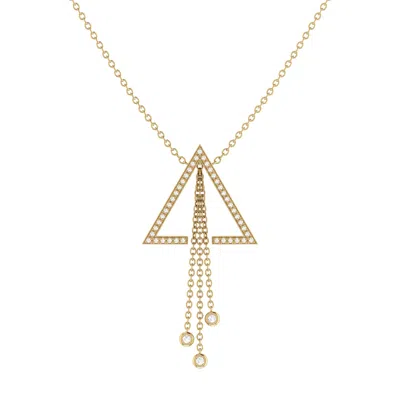 Lmj Women's Skyline Lariat Necklace In 14 Kt Yellow Gold Vermeil On Sterling Silver