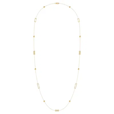 Lmj Women's Traffic Light Necklace In 14 Kt Yellow Gold Vermeil On Sterling Silver