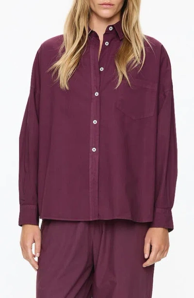 Lmnd Chiara Button-up Shirt In Cherry