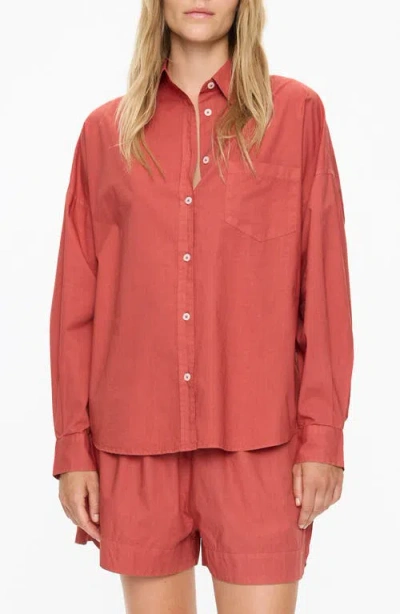 Lmnd Chiara Button-up Shirt In Henna