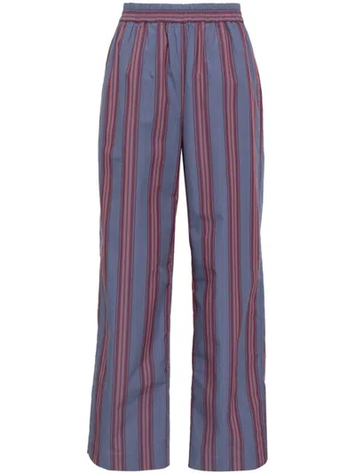 Lmnd Chiara Shirt Stripes Pants In Blue