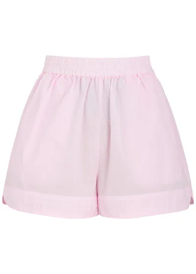 Lmnd Lemonade Chiara Cotton-poplin Shorts In Light Pink