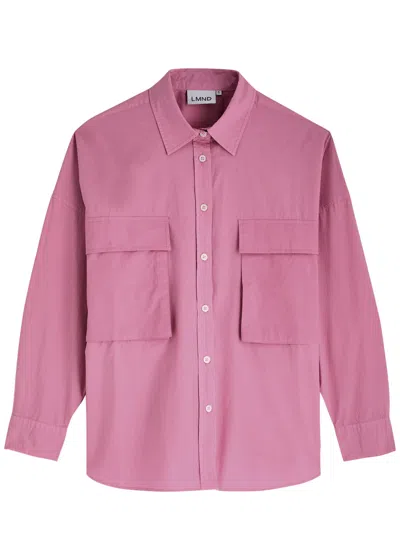 Lmnd Lemonade Chiara Utility Cotton-poplin Shirt In Pink