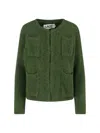 Ln22 Wool Blend Cardigan In Green