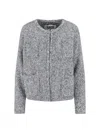 Ln22 Wool Blend Cardigan In Gray