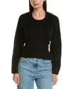 Lna 2pc Ean Vest & Sweater Set In Black
