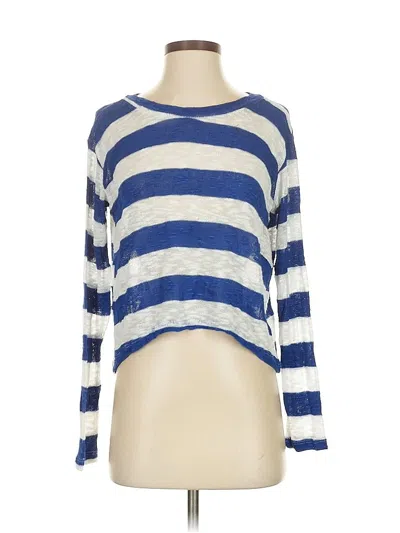 Pre-owned Lna 3/4 Sleeve T-shirt In Blue