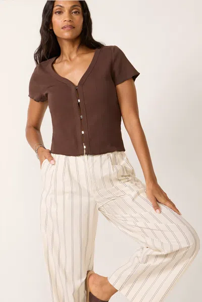Lna Ami Hook And Eye Tshirt In Multi