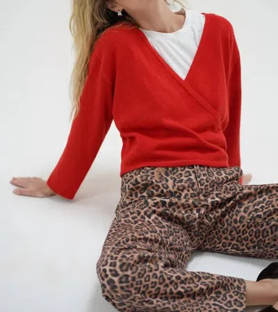 Lna Amira Sweater In Red
