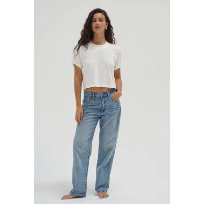 Lna Ava Cotton Tee In White