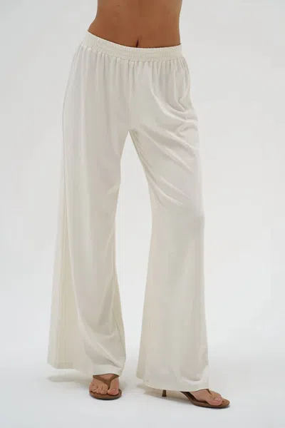 Lna Base Pant In Egret In White