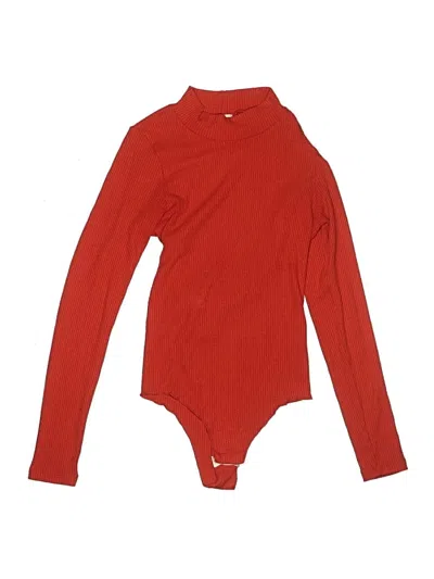 Pre-owned Lna Bodysuit In Red