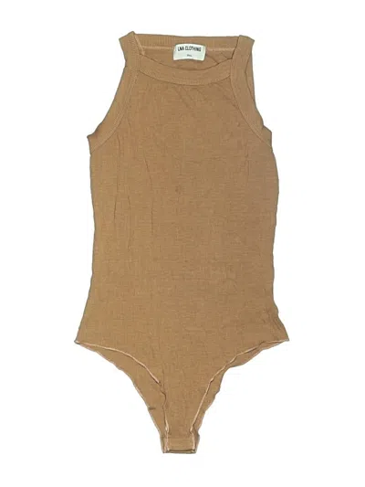 Pre-owned Lna Bodysuit In Tan