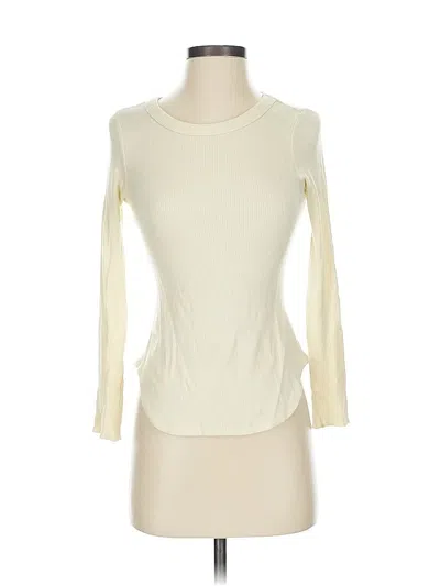 Pre-owned Lna Cardigan Sweater In White