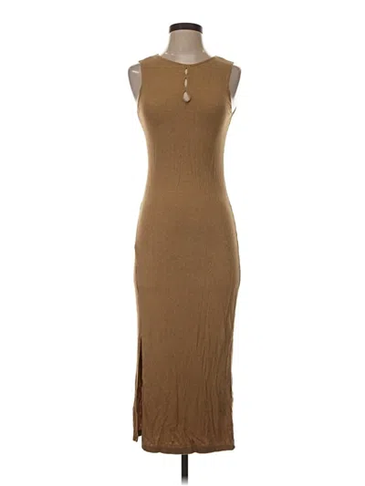Pre-owned Lna Casual Dress In Brown