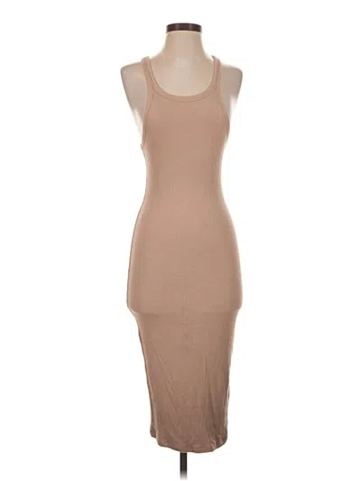Pre-owned Lna Casual Dress In Tan