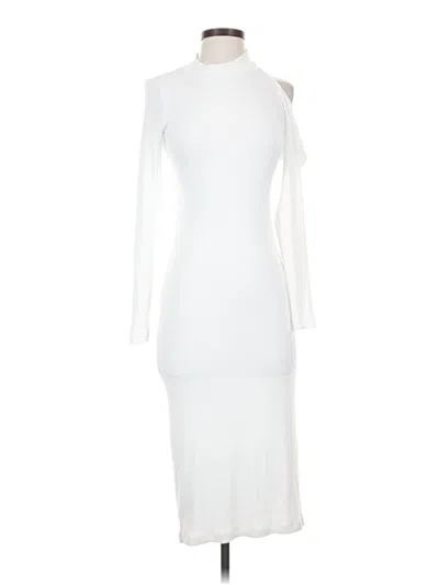 Pre-owned Lna Casual Dress In White