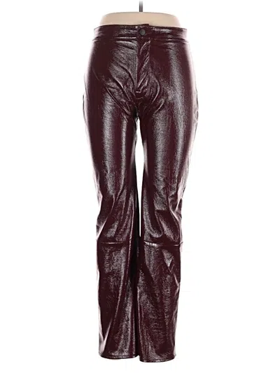 Pre-owned Lna Casual Pants In Burgundy