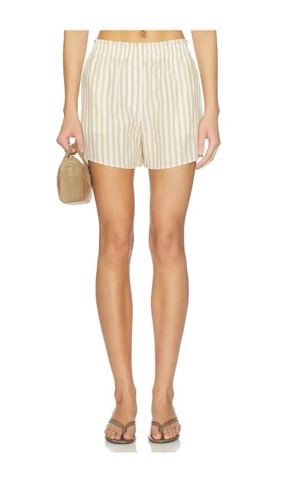 Lna Cayman Short In Sandbar Stripe