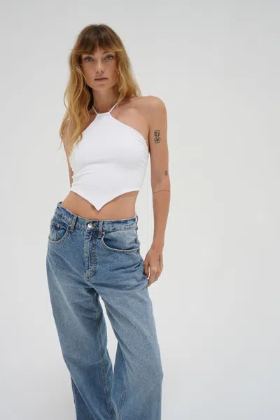 LnA Ribbed Double Layer Tank - White