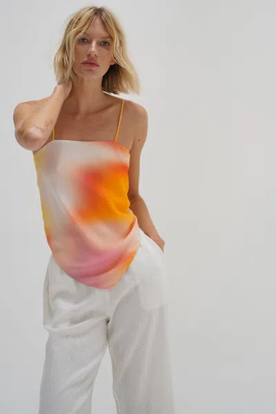 Lna Clothing Scarf Top In Afterglow