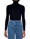 Lna Dalston Rib Turtleneck In Black In Black