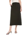 Lna Dara Twill Midi Skirt In Black