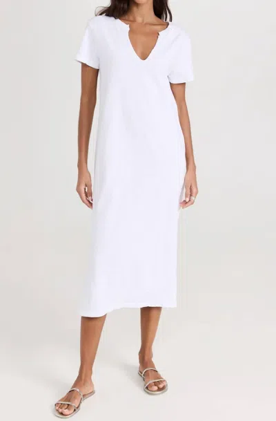 Lna Easy Tee Slub Dress In White