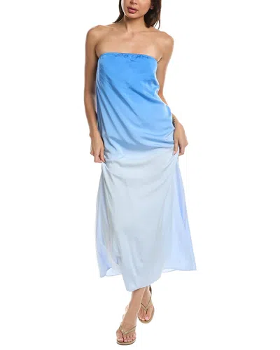 Lna Ekana Dip Dye Maxi Dress In Blue
