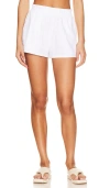 Lna Elastic Waist Short In White