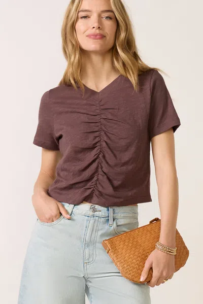 Lna Flore Slub Tshirt In Pink