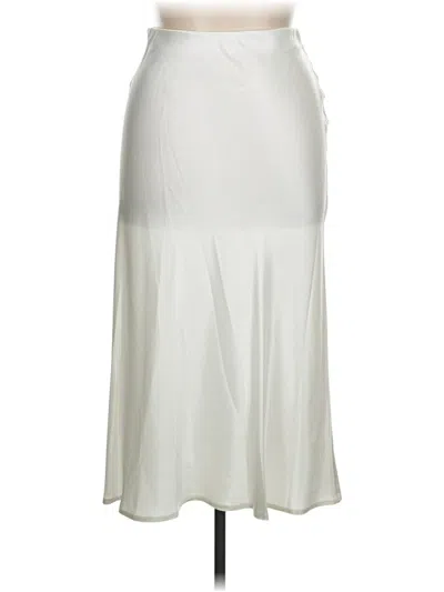 Pre-owned Lna Formal Skirt In Ivory