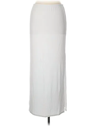 Pre-owned Lna Formal Skirt In Silver