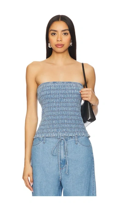 Lna Gigi Tube Top In Blue