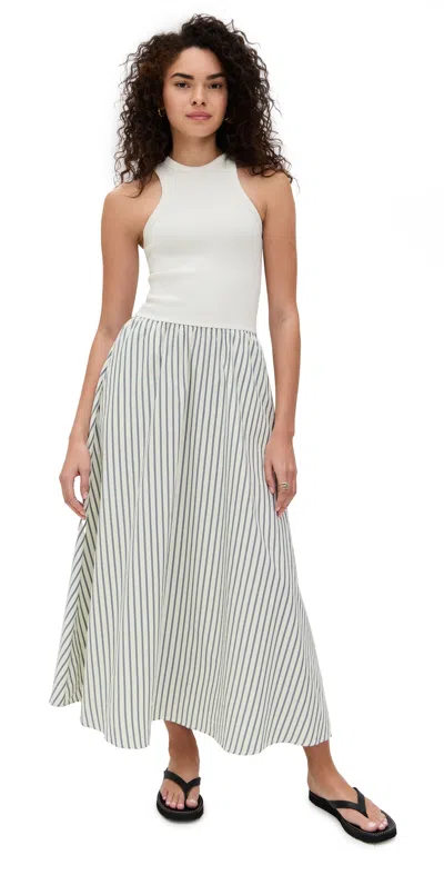 Lna Hart Dress Grey Stripe