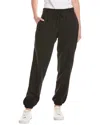 Lna Jace Seamed Fleece Jogger In Black In Black