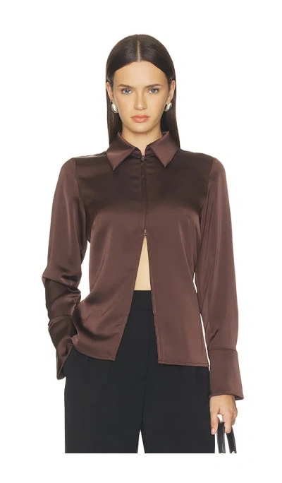 Lna Jude Blouse In Cacao