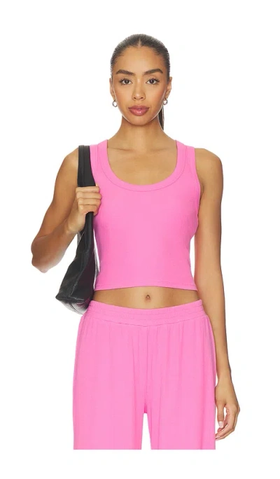 Lna Kat Rib Crop Tank In Pink