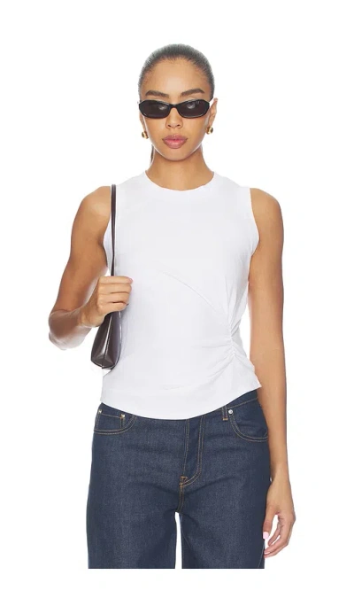 Lna Kat Rib Crop Tank In White