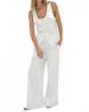 Lna Kiana Linen Pull On Pant In Whisper White In White
