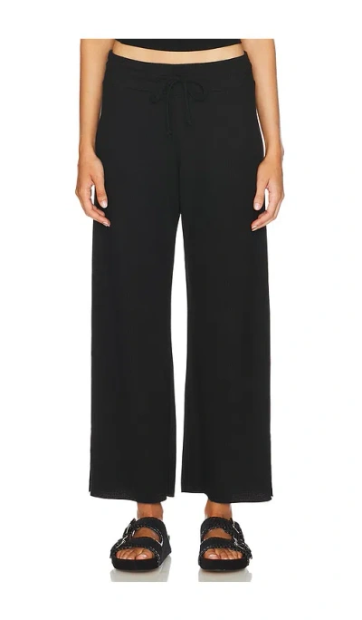 Lna Kismet Waffle Pant In Black