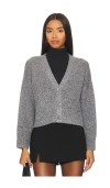 Lna Kiya Sparkle Cardigan In Grey