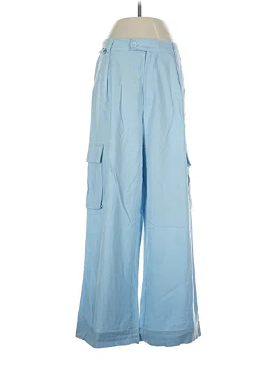 Pre-owned Lna Linen Pants In Blue