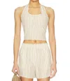 Lna Lir Halter Top In Multi
